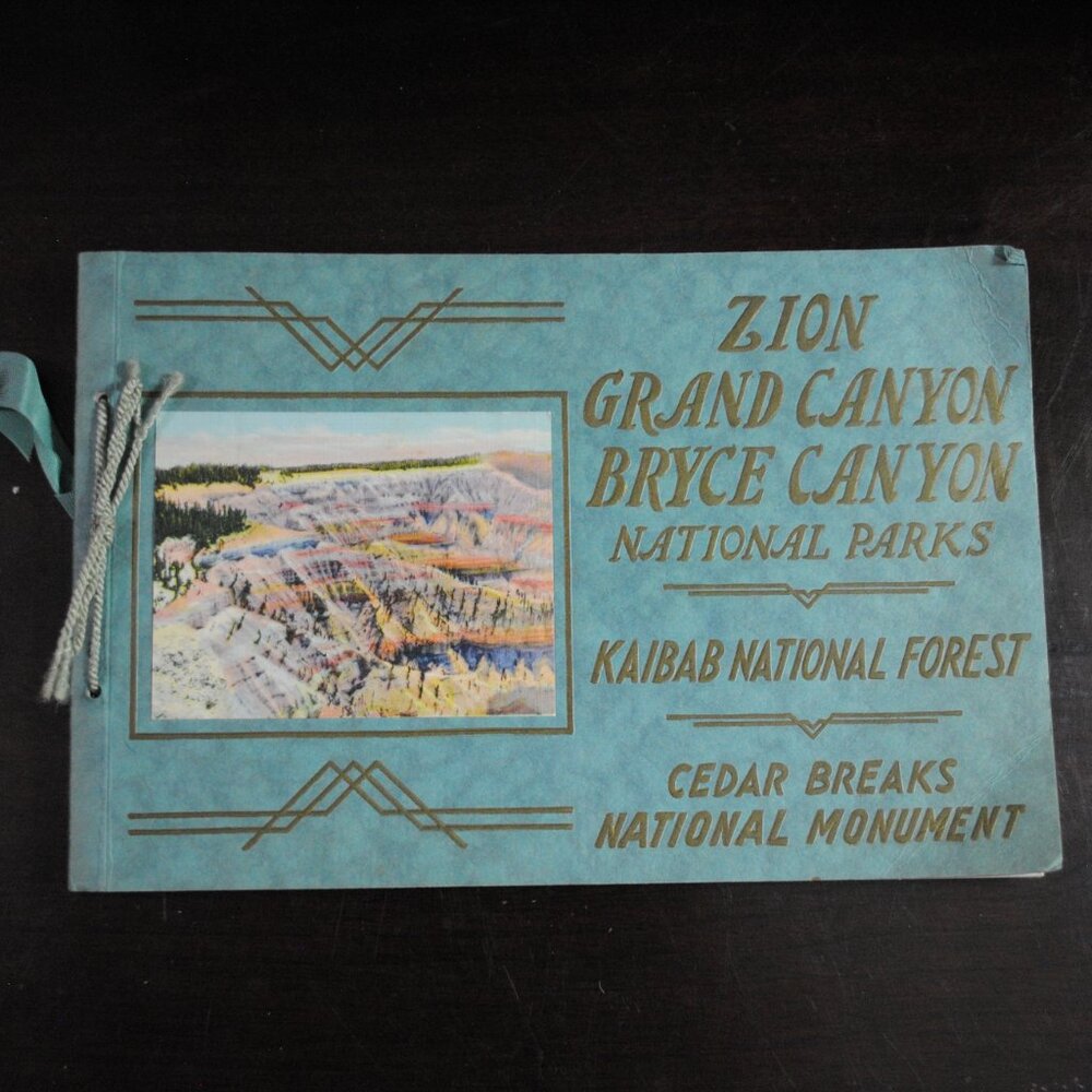 1920s-30s Zion, Grand Canyon, Bryce Canyon, & National Parks Souvenir Photo Book